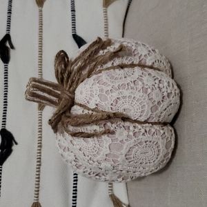 Blush pink lace pumpkin